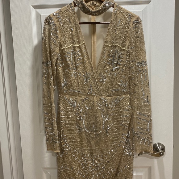 Peace + Love rhinestone dress - Picture 1 of 5